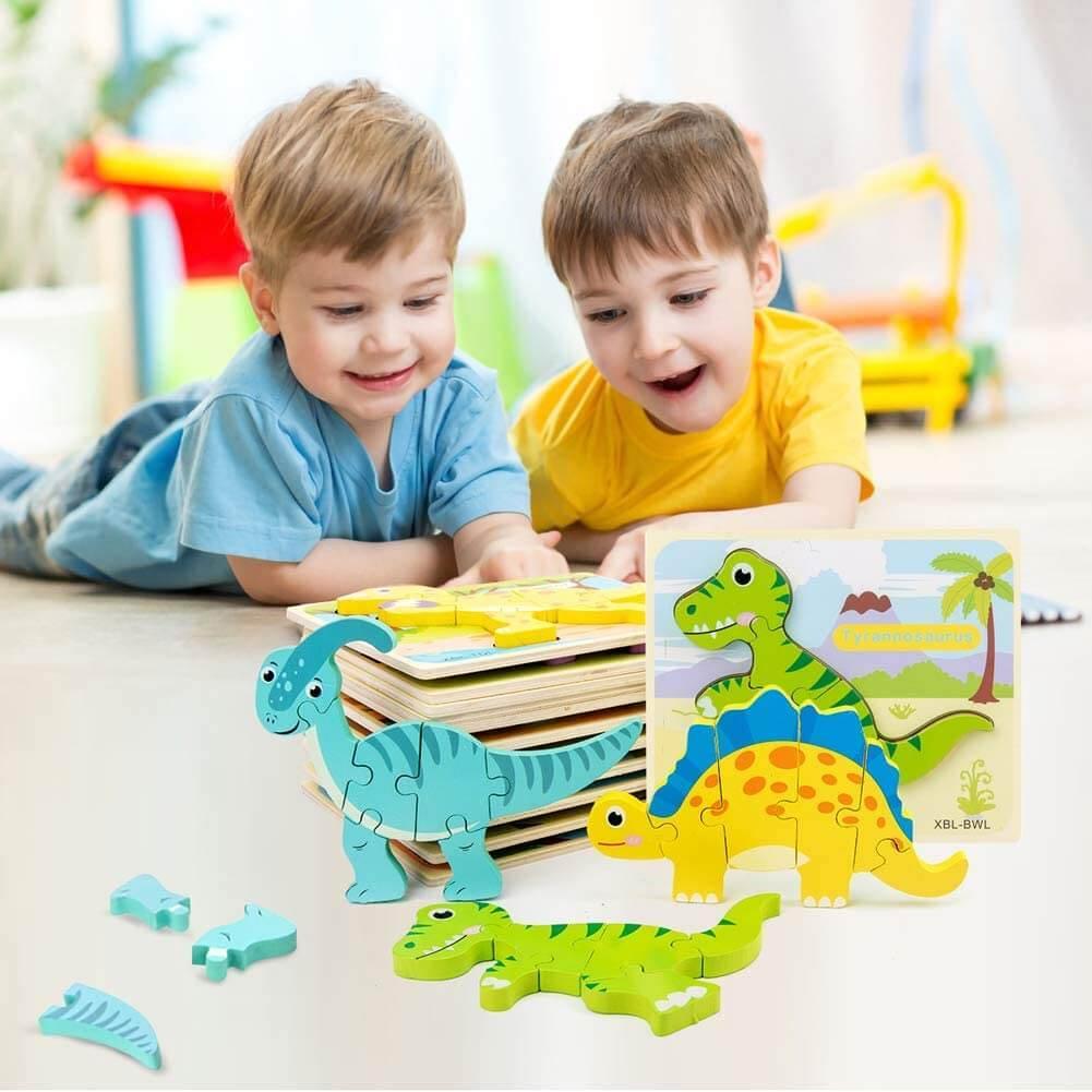 3D Dinosaur Puzzles - MontessoriFun