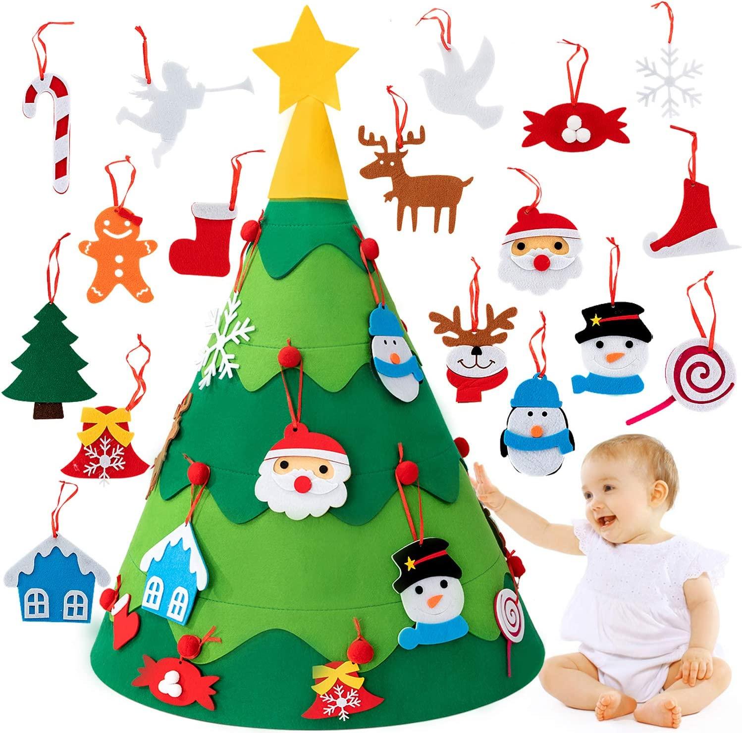 Montessori 3D DIY Felt Christmas Tree - MontessoriFun