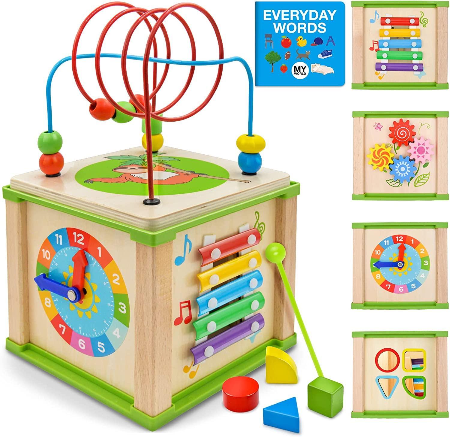 Montessori 6-in-1 Activity Cube - MontessoriFun