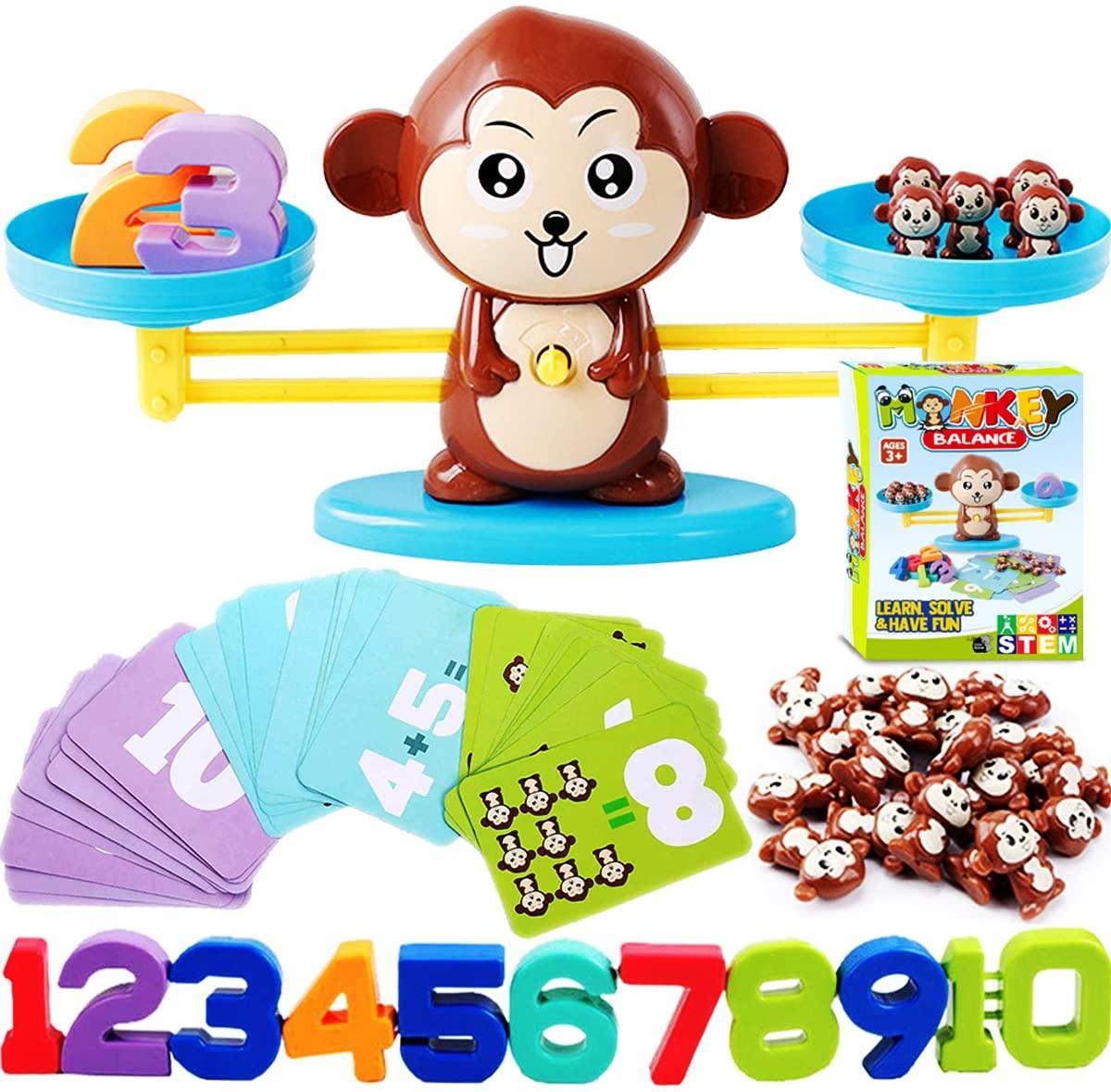 Montessori Monkey Balance Math Game - MontessoriFun