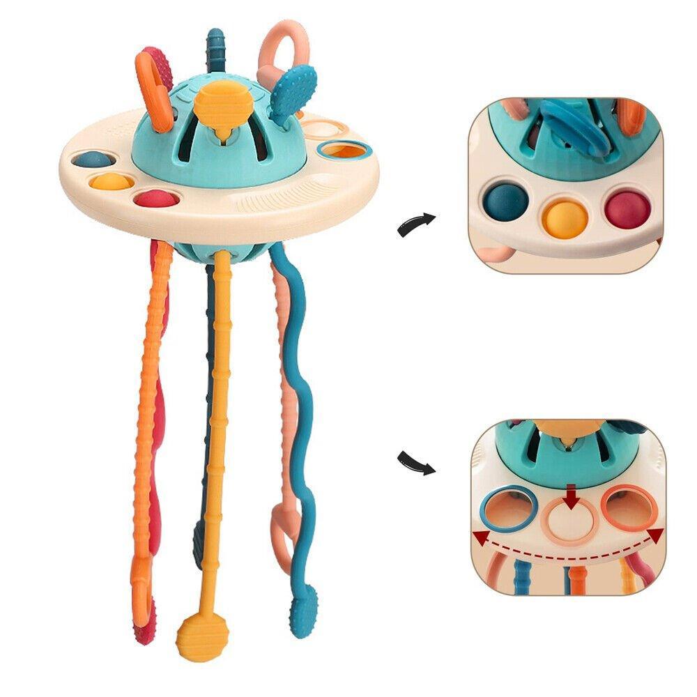 Montessori UFO Silicone Pulling Toy - MontessoriFun